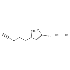 1-(pent-4-yn-1-yl)-1H-pyrazol-4-amine dihydrochloride Structure