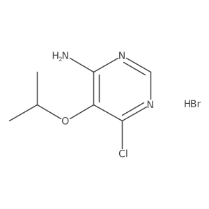 6-Chloro-5-isopropoxypyrimidin-4-amine hydrobromide Structure