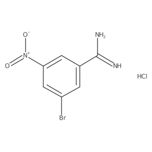 3-Bromo-5-nitrobenzimidamide hydrochloride Structure