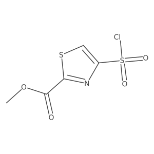 Methyl 4-(chlorosulfonyl)thiazole-2-carboxylate Structure