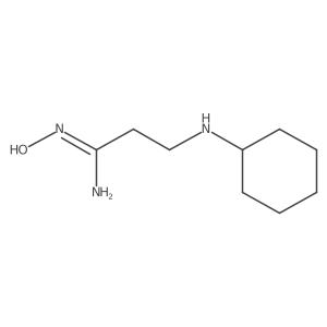 3-(cyclohexylamino)-N-hydroxypropanimidamide结构式