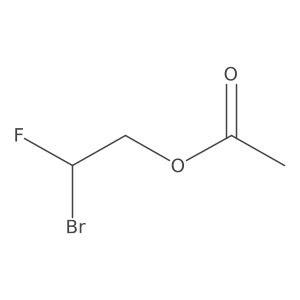 Bromofluoroethyl acetate结构式