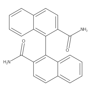 (R)-[1,1'-Binaphthalene]-2,2'-dicarboxamide结构式