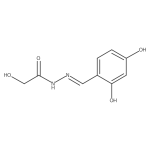 N'-(2,4-Dihydroxybenzylidene)-2-hydroxyacetohydrazide结构式