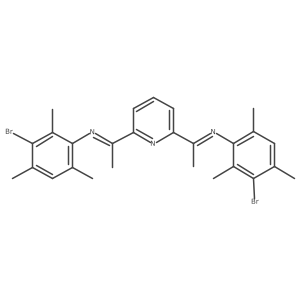 2,6-Bis-[1-(3-bromo-2,4,6-trimethylphenylimino)-ethyl]pyridine Structure