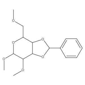 I(2)-D-Galactopyranoside, methyl 2,6-di-O-methyl-3,4-O-(phenylmethyl)-, [3(S)]- Structure