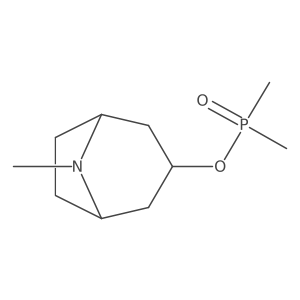 Phosphinic acid, dimethyl-, 8-methyl-8-azabicyclo[3.2.1]oct-3-yl ester, exo-结构式