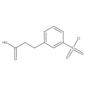 3-(3-Chlorosulfonyl-phenyl)-propionic acid结构式