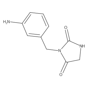 3-[(3-Aminophenyl)methyl]imidazolidine-2,4-dione Structure