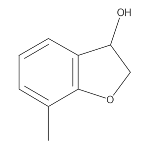 7-Methyl-2,3-dihydro-1-benzofuran-3-ol结构式