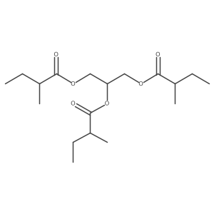 Propane-1,2,3-triyl tris(2-methylbutanoate) Structure