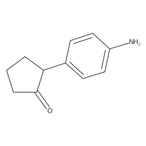 2-(4-Aminophenyl)cyclopentan-1-one Structure