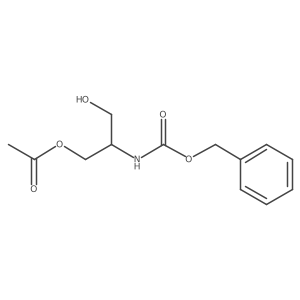 2-{[(Benzyloxy)carbonyl]amino}-3-hydroxypropyl acetate结构式