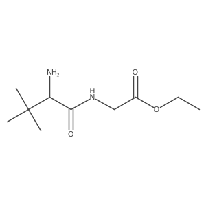ethyl 2-[[(2S)-2-amino-3,3-dimethylbutanoyl]amino]acetate结构式
