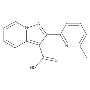 2-(6-Methyl-pyridin-2-yl)-pyrazolo[1,5-a]pyridine-3-carboxylic acid结构式