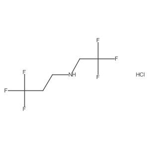 (2,2,2-Trifluoroethyl)(3,3,3-trifluoropropyl)amine hydrochloride结构式