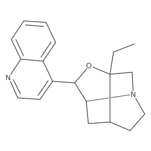 (1S,3S,5S,6R,8S)-3-Ethyl-5-(quinolin-4-yl)-4-oxa-1-azatricyclo[4.4.0.03,8]decane Structure