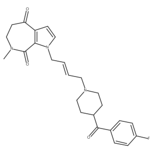 1-[(2E)-4-[4-(4-Fluorobenzoyl)-1-piperidinyl]-2-buten-1-yl]-6,7-dihydro-7-methylpyrrolo[2,3-c]azepine-4,8(1H,5H)-dione结构式