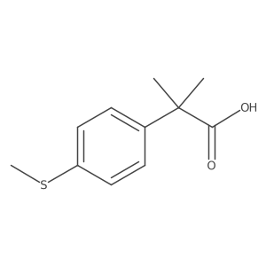 2-Methyl-2-[4-(methylsulfanyl)phenyl]propanoic acid结构式