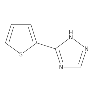 5-(Thiophen-2-yl)-1H-1,2,4-triazole结构式