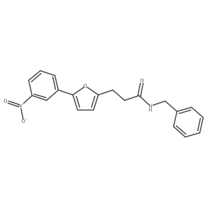 N-Benzyl-3-(5-(3-nitrophenyl)furan-2-yl)propanamide Structure