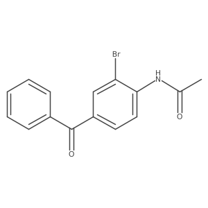 3-Bromo-4-acetamidobenzophenone Structure