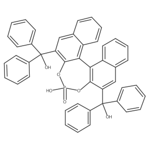 (11bR)-4-Hydroxy-2,6-bis(hydroxydiphenylmethyl)dinaphtho[2,1-d:1',2'-f][1,3,2]dioxaphosphepine 4-oxide Structure