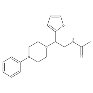 N-[2-(furan-2-yl)-2-(4-phenylpiperazin-1-yl)ethyl]acetamide Structure