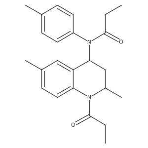 N-(2,6-dimethyl-1-propanoyl-1,2,3,4-tetrahydroquinolin-4-yl)-N-(4-methylphenyl)propanamide Structure