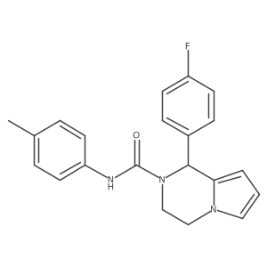 1-(4-fluorophenyl)-N-(p-tolyl)-3,4-dihydropyrrolo[1,2-a]pyrazine-2(1H)-carboxamide结构式