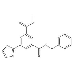 Methyl 3-(benzyloxycarbonyl)-5-(oxazol-2-yl)benzoate Structure