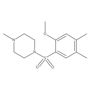 1-[(2-Methoxy-4,5-dimethylphenyl)sulfonyl]-4-methylpiperazine结构式