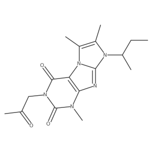 6-Butan-2-yl-4,7,8-trimethyl-2-(2-oxopropyl)purino[7,8-a]imidazole-1,3-dione Structure