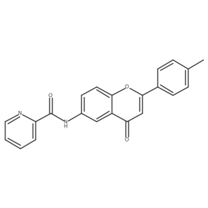 N-[2-(4-methylphenyl)-4-oxo-4H-chromen-6-yl]pyridine-2-carboxamide Structure