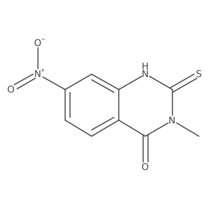 3-Methyl-7-nitro-2-sulfanyl-3,4-dihydroquinazolin-4-one结构式