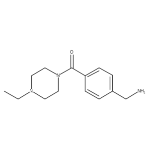 4-(4-Ethylpiperazinocarbonyl)benzylamine结构式