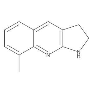 8-methyl-1H,2H,3H-pyrrolo[2,3-b]quinoline结构式
