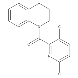 1-(3,6-Dichloropyridine-2-carbonyl)-1,2,3,4-tetrahydroquinoline结构式