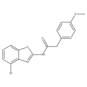 N-(4-bromobenzo[d]thiazol-2-yl)-2-(4-(methylthio)phenyl)acetamide Structure