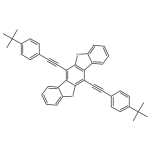 6,12-Bis-(4-tert-butyl-phenylethynyl)dibenzo[d,d']benzo[1,2-b;4,5-b']dithiophene Structure