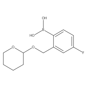[4-Fluoro-2-(oxan-2-yloxymethyl)phenyl]boronic acid Structure