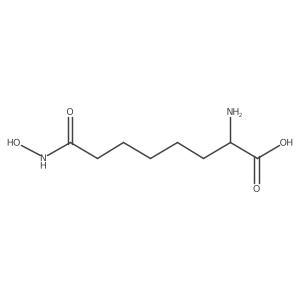 (2S)-2-amino-8-(hydroxyamino)-8-oxooctanoic acid结构式