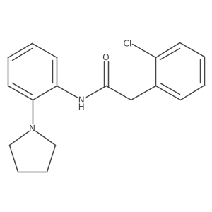 2-(2-Chlorophenyl)-N-[2-(pyrrolidin-1-YL)phenyl]acetamide Structure