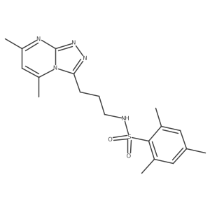 N-[3-(5,7-dimethyl[1,2,4]triazolo[4,3-a]pyrimidin-3-yl)propyl]-2,4,6-trimethylbenzenesulfonamide Structure