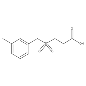 3-[(3-Methylphenyl)methanesulfonyl]propanoic acid结构式