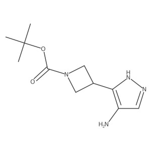 3-(4-Amino-1H-pyrazol-3-YL)-azetidine-1-carboxylic acid tert-butyl ester Structure