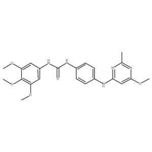 1-(4-((6-Methoxy-2-methylpyrimidin-4-yl)amino)phenyl)-3-(3,4,5-trimethoxyphenyl)urea Structure