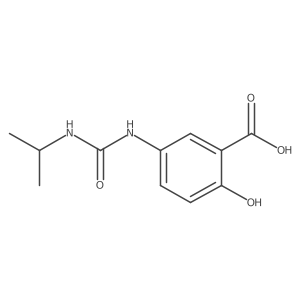 2-Hydroxy-5-{[(propan-2-yl)carbamoyl]amino}benzoic acid结构式