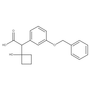 2-(3-(Benzyloxy)phenyl)-2-(1-hydroxycyclobutyl)acetic acid Structure