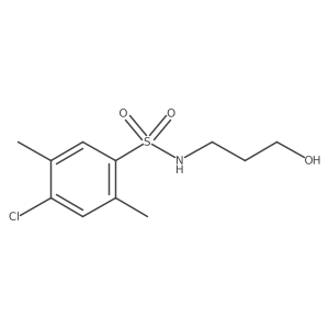 4-chloro-N-(3-hydroxypropyl)-2,5-dimethylbenzenesulfonamide结构式
